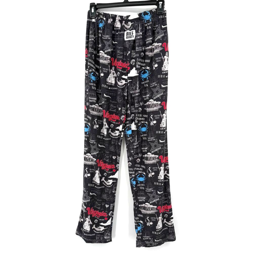 Brief‎ Insanity Size Small Pajama Lounge Pants Virginia Themed Graphics Comfort